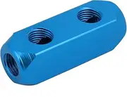 1/4" (Power tool) PT Thread 5 Ports 2 Way Air Hose Inline Aluminum Manifold (69ry720qf203) Splitter Block