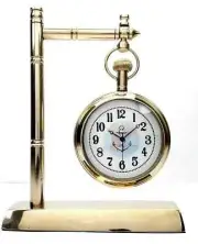 Beautiful Vintage Brass Desk Clock Table Clock Antique Watch Unique Gift