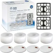 [Fette Filter] Vacuum Filters Compatible with Shark Rotator Powered Lift-Away Speed & DuoClean Models NV680, NV681, NV682, NV683 (2 Hepa 4 Foam Filters)