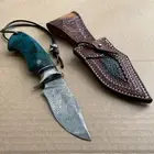 JAPANESE DAMASCUS VG10 HUNTING KNIFE BOWIE KNIFE FIXED BLADE TACTICAL SURVIVAL