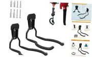 Garden Power Tool Hanger, Garage Wall Hooks, Weedeater Rack, String Black-2 P