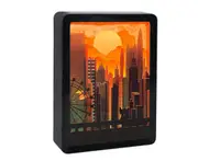 M93 Bedroom City Paper Carving Lamp Bedside Night Light Home Decoration Small Book Lamp Paper Light and Shadow Lamp