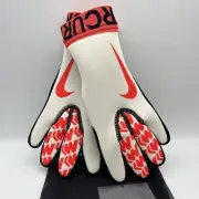 Nike Mercurial Touch Victory Soccer Goalkeeper Gloves White Size 6 DC1981-102