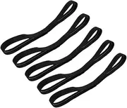 POPETPOP 5pcs Elastic Fitness Sweatbands Women Sports Hairband Athletic Headbands Hair Bands Anti-Slip Hair Accessories Headdress for Men Yoga Running Workout and Exercise