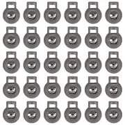 50pcs Cord Lock Single Hole Spring Toggle Stopper for Drawstring, Gray