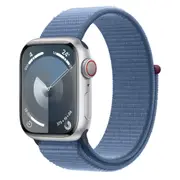 Apple Watch Series 9 41mm Silver Aluminium Case GPS + Cellular Sport loop