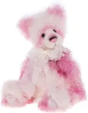 [Charlie Bears] Burnett | 2023 Alpaca and Mohair Collectable Handmade Fully Jointed Teddy Pink Fur Detailing