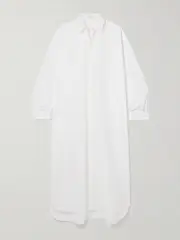 [WARDROBE.NYC] WARDROBE.NYC - Oversized Cotton-poplin Maxi Shirt Dress - White - xx small xx small White