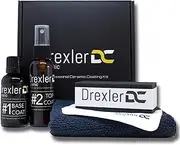 Drexler Ceramic Coating Kit 30ml + 50ml / 3 to 5 Years of Gloss & Protection, Super Hydrophobic Professional Care Detailing 9H Hardness Pro Paint Automotive