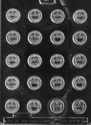 CHECKERS PIECES mold Chocolate Candy soap making chess checker board