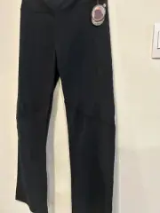 Bally Total Fitness Women's High Rise Pocket Slim Bootcut Pant Black size XLarge