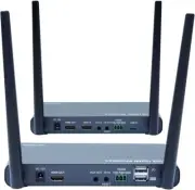 Wireless HDMI Transmitter and Receiver, 4K Wireless HDMI Extender 328ft with IR