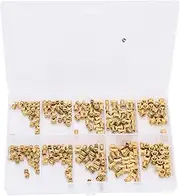 280Pcs M2 M2.5 M3 Threaded Inserts Assortment Kit Brass Knurled Nut Threaded Insert Embedment Fasteners Female Thread Heat Set Insert for Fastening Injection Molding