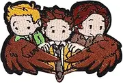 [Pinstant] Supernatural TV Show Fantasy Horror Drama Magic Pentagram Kaz 2Y5 Angel Wings Winchester Dean Sam Castiel 3.8" Iron On Embroidered Patch for Clothing
