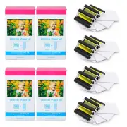 4X Fits Canon Selphy CP1300 KP-108IN Color Inks 3115B001 + 4X6 Photo Paper Set