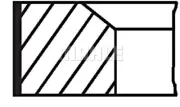 MAHLE Piston Ring Kit For MERCEDES SSANGYONG DAEWOO PUCH Vito Musso 0030303124