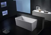 Designer COMPACT 1300MM MINI Freestanding BathTub, Back To Wall/Corner