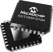 Microchip FLASH MEMORY CHIPS 10Pcs 4.5-5.5V 1Mbit 32-Pins 128K Parallel PLCC-32