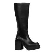 NICHE BLACK PLATFORM BOOTS
