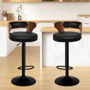 2x ALFORDSON Bar Stools Black