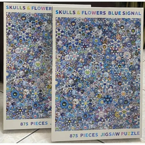 村上 隆 拼圖 TAKASHI MURAKAMI SKULLS FLOWERS CASTLE WALL IN THE S