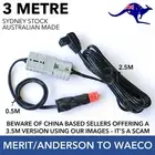 12V 10A Cable Cord Lead 50 Amp Anderson & Merit Plug to Waeco Plug 3m