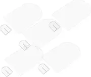 KITANDOVE 5 Sets Clear Acrylic Place Cards Wedding Table Numbers with Holders Modern Design for Seating Smooth Surface for Reception Menu Display