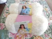 Spinrite Powder Puff Yarn Two Skeins Natural ~ Free shipping