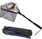 Landing Net Telescopic Folding Fishing Pole Extending Fly Trout Carp Course Sea.