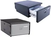 KINGS Stayzcool 30L Drawer Fridge Freezer 12V/24V 4WD SUV UTE + Drawer Compartment Small