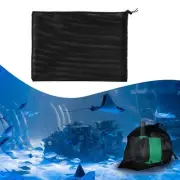 1X Pond Tear Resistant Water Pump Filter Bag Pumps Filter Knitted Mesh Bag Black