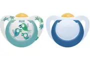 NUK: Latex Star Soother - 18-36 Months Blue (2 Pack)