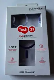 NEW OEM Tech21 EVO Clear AMETHYST Magsafe Case Apple iPhone 15 6.1" in Retail Pk