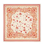 Fendi FF Coral Bandana Printed Scarf One size White