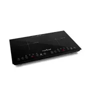 NutriChef Double Induction Cooktop - Portable 120V Digital Ceramic Dual Burne...