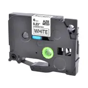 6mm Black on White Label Tape For Brother TZ TZe 211 P-touch PT-1100 PT-1880