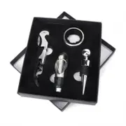4Pcs Stainless Steel Wine Tool Set Bottle Opener Corkscrew Stopper Bar Tools Manual Four Piece Corkscrews & Bottle Openers