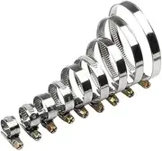 5Pcs 8-80mm Anti-oxidation Hose Pipe Clamps Stainless Steel Hose Clips Fuel Water Pipe Clamps Worm Drive Spring Clamps,5 PC,60,80mm