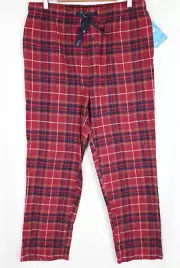 Columbia Men's Flannel Pajama Pants Size Large Red Plaid 172040