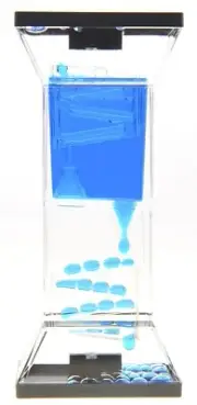 Liquid Motion Bubbler With Two Wheels BLUE