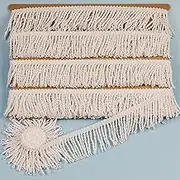 10 Yards 5cm/1.97inch Wide,White Sewing Fringe Trim,Fringe Tassel for Skirt Wedding Dress Lamp Shade Decoration(White)