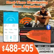 12V 200Ah Lithium Battery LiFePO4 Rechargeable Replace SLA AGM Camping Marine RV