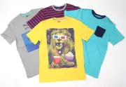 Spotted Zebra YOUTH Boys 4 PACK T-SHIRTS MIXED COLORS Size XXL(14-16)