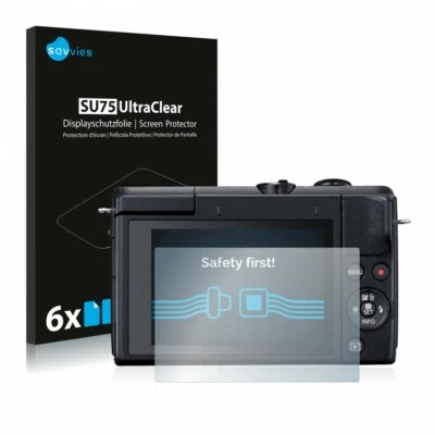 Canon EOS M200 Mirrorless, 6 x Transparent ULTRA Clear Camera Screen Protector
