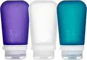 humangear Gotoob+ Silicone Travel Bottle with Locking Cap, 3-Pack, Large (3.4oz)
