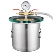 Yescom 2 Gallon Stainless Steel Vacuum Chamber kit Degass Silicone Essential Oil