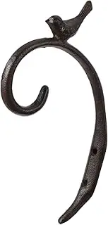 Abaodam 1Pc Decorative Iron Garden Hanging Hook Wall Hook for Flowerpot Hanger Sturdy and Durable Rustic Design for Home and Garden Decoration