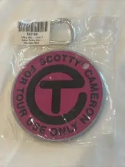NEW SCOTTY CAMERON LIME PINK & BLACK CIRCLE T BAG TAG / PUTTING DISC