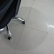 Office Chair Mat for Carpeted Floors, 1mm Desk Chair Mats for Low Pile Carpet, Round Clear Chair Floor Protector, Waterproof Pad(Frosted,65cm Round)