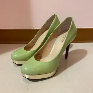 專櫃品牌Miss Sofi 青蘋果色高跟鞋 (37號)